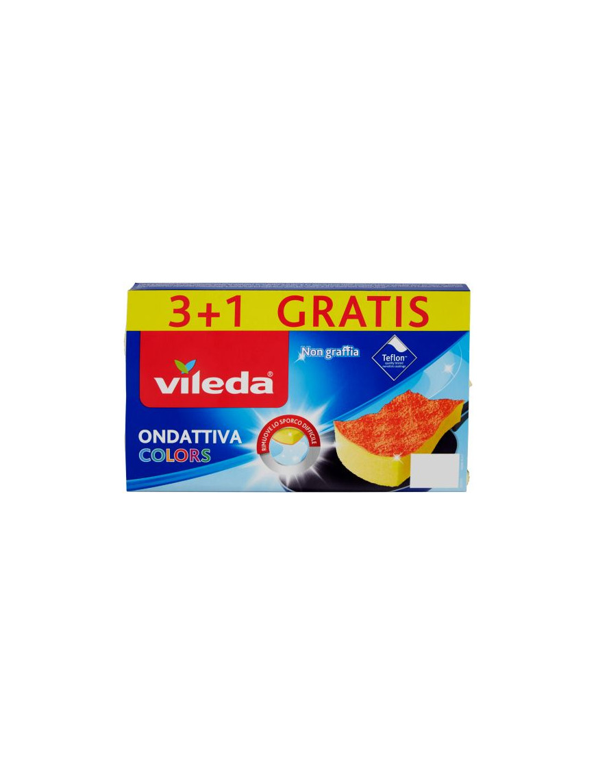 VILEDA ONDATTIVA COLORS 3+1 SPUGNA ABRASIVA