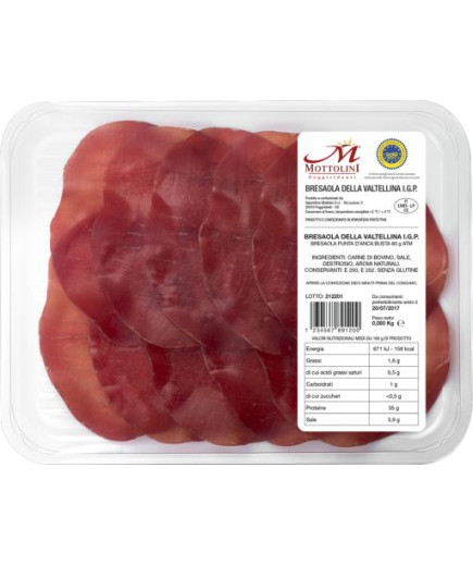 Mottolini Bresaola Della Valtellina IGP Punta D'Anca gr.80