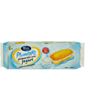 Midi Plumcake Yogurt gr.210  (6Pz) Vasch.