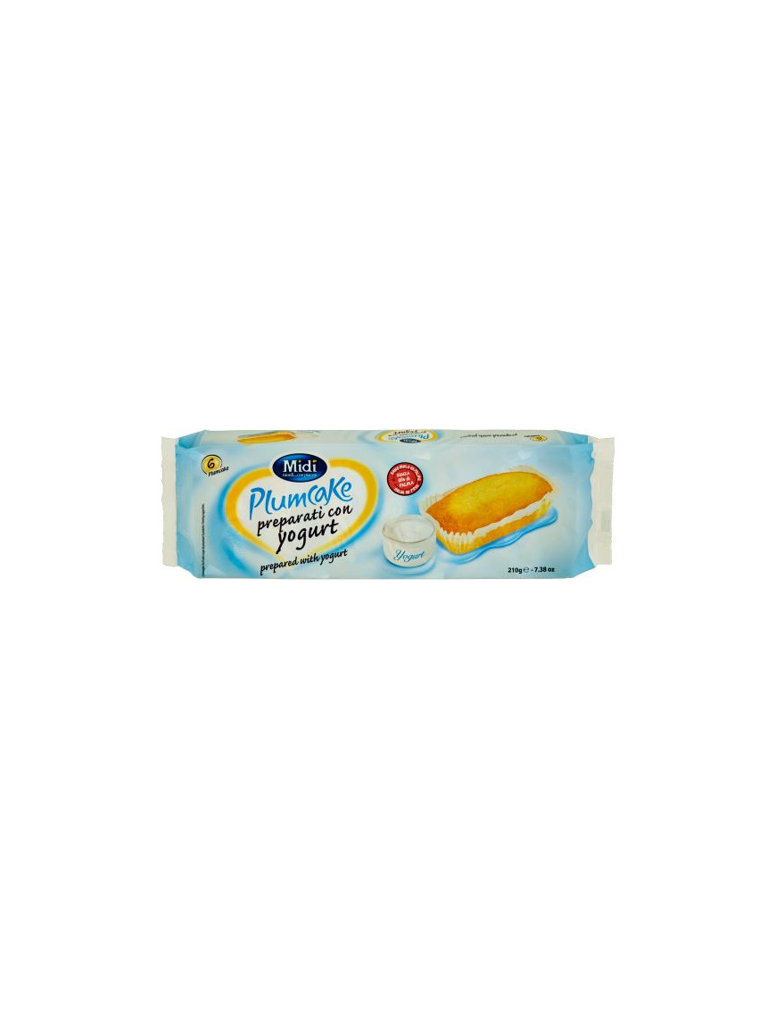 Midi Plumcake Yogurt gr.210  (6Pz) Vasch.