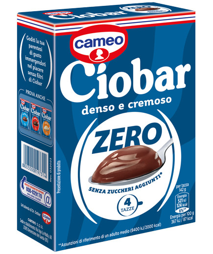 CAMEO CIOBAR ZERO ZUCCHERO 4X76 GR