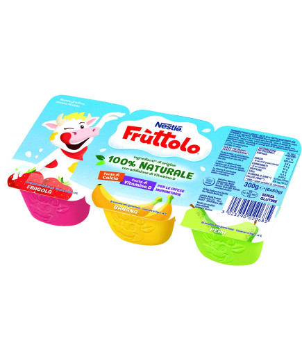 Nestle Fruttolo Misto Singolo Fragola/Pera/Banana gr.300