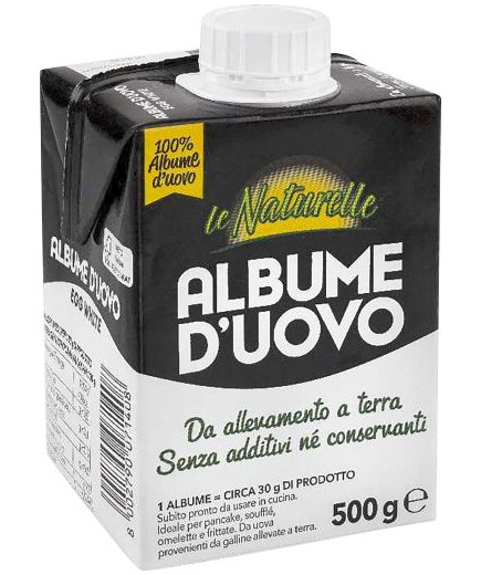 LE NATURELLE ALBUME D'UOVO DA.ALLEVAM.A TERRA G.500 BRIK