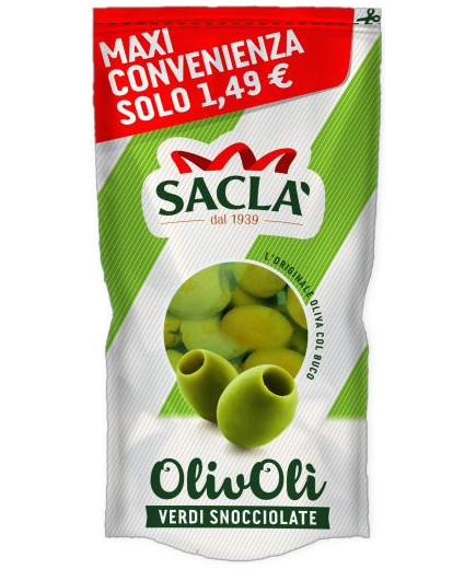 SACLA' OLIVOLI' VERDI LE SNOCCIOLATE MAXI FORMATO G.375 BS.