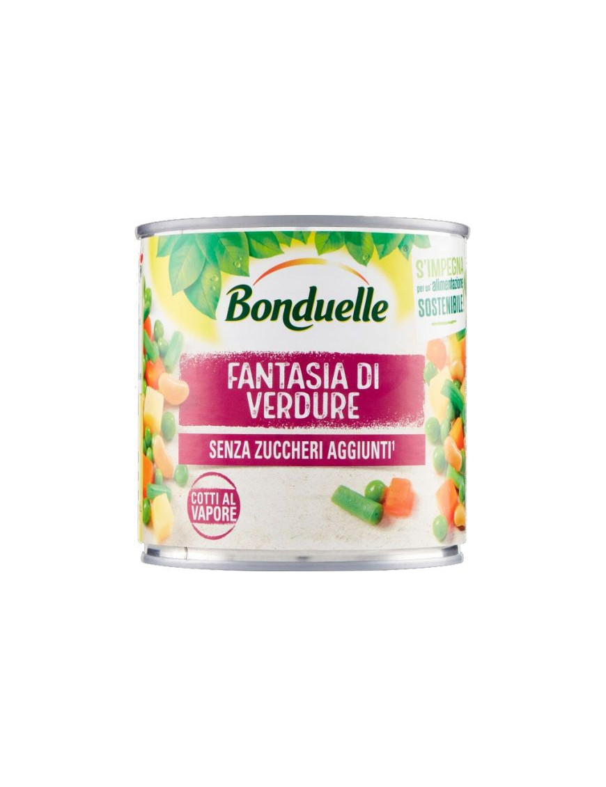 BONDUELLE FANTASIA DI VERDUREGR 310 LATTINA S/ZUCCHERI AGG.