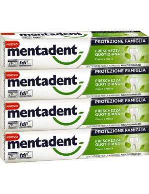 MENTADENT DENT.FRESCHEZZA QUOTIDIANA ML.75X4 (QUADRIPACCO)