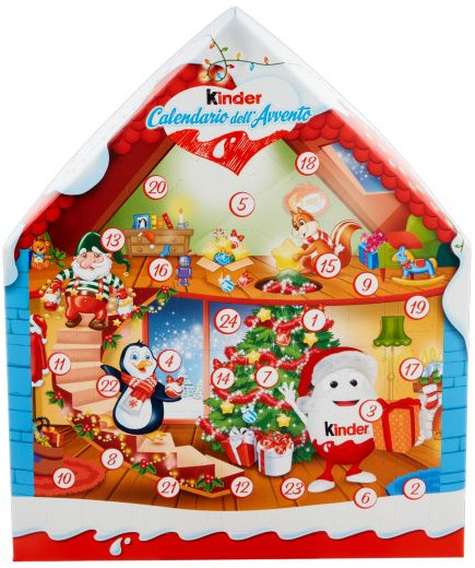 FERRERO CALENDARIO AVVENTO MISTO G.184 T24 CHALET    W.44_47