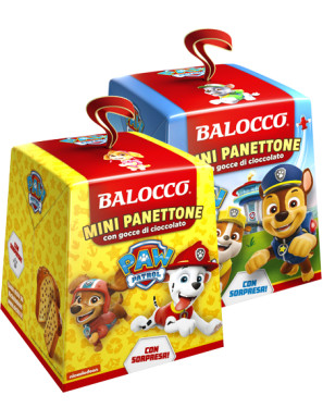 BALOCCO PANETTONE MINI C/GOCCE CIOCC. G.100 PAW PATROL