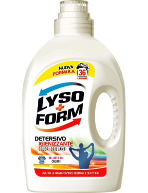 Lysoform Lavatrice Liquido 36 Misurini lt.1,62 Colorati