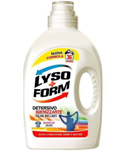 Lysoform Lavatrice Liquido 36 Misurini lt.1,62 Colorati