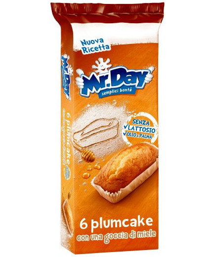 VICENZI MR.DAY PLUMCAKE G.190 (6 PZ)  S/LATTOSIO