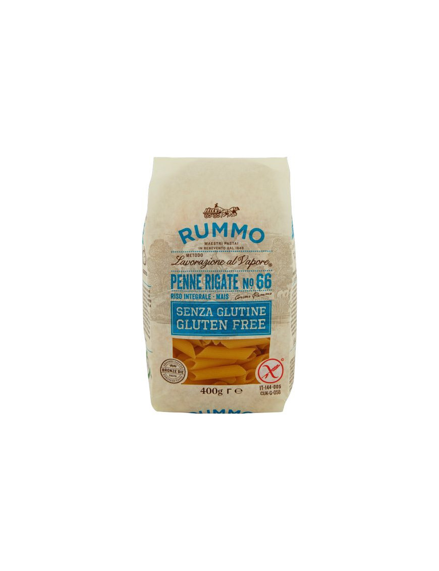 Rummo Penne Rigate N°66 Trafilate Al Bronzo Senza Glutine gr.400