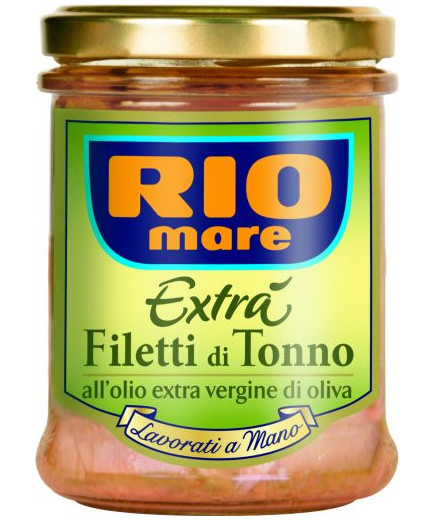 Rio Mare Filetti Tonno Olio Extravergine gr.180 Vaso Vetro