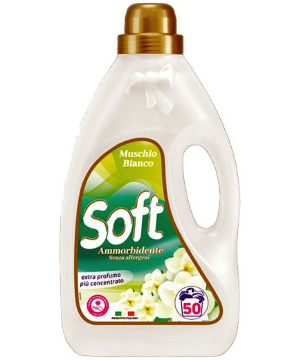 Soft Ammorbidente 50 Lavaggi Muschio Bianco lt.2,75