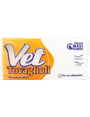 Vet Tovaglioli Maxipack 1 Velo 33X33 Bianco