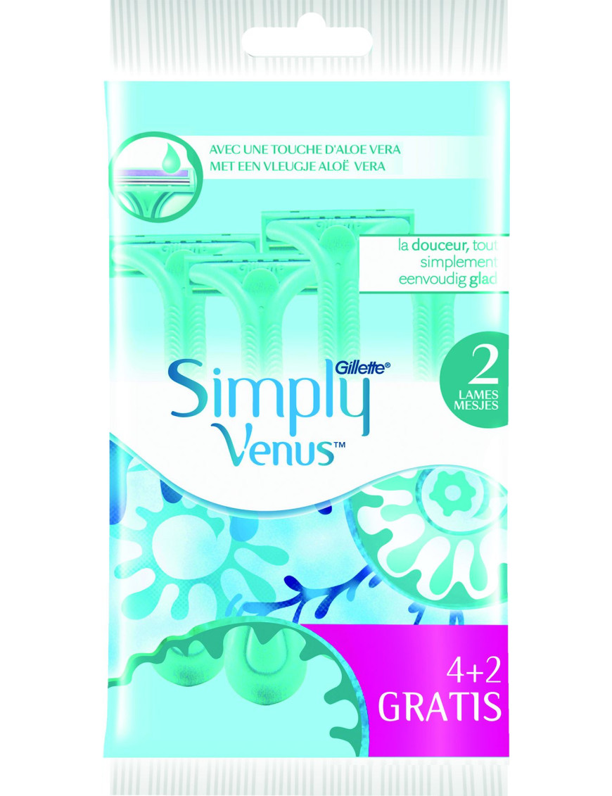 Gillette Simply 2 Venus 4+2