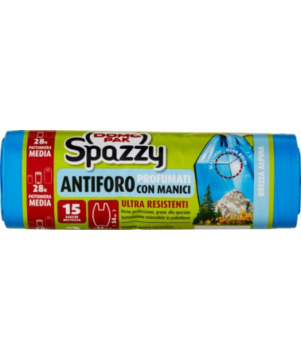 Domopak Spazzy Profumo Brezza Alpina cm.52X54 15pz.