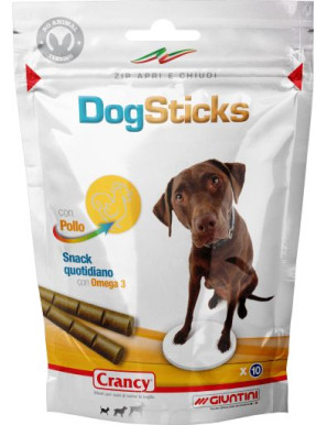 Crancy Snack Dog Sticks Pollo E Omega 3 X Cani gr.90