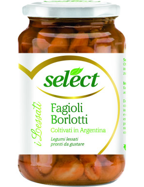 Select Fagioli Borlotti Vaso In Vetro gr.360 Argentina'Dal Mondo'