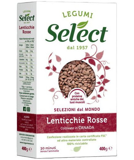 Select Lenticchie Rosse gr.400