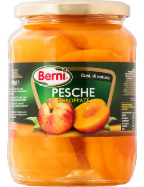 Berni Pesche Sciroppate gr.700 Vaso Vetro