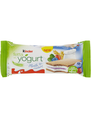 FERRERO KINDER FETTA AL LATTE T5X8 G.140 MIRTILLO