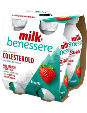 MILK RIDUZIONE COLESTEROLO G.100X4 FRAGOLA