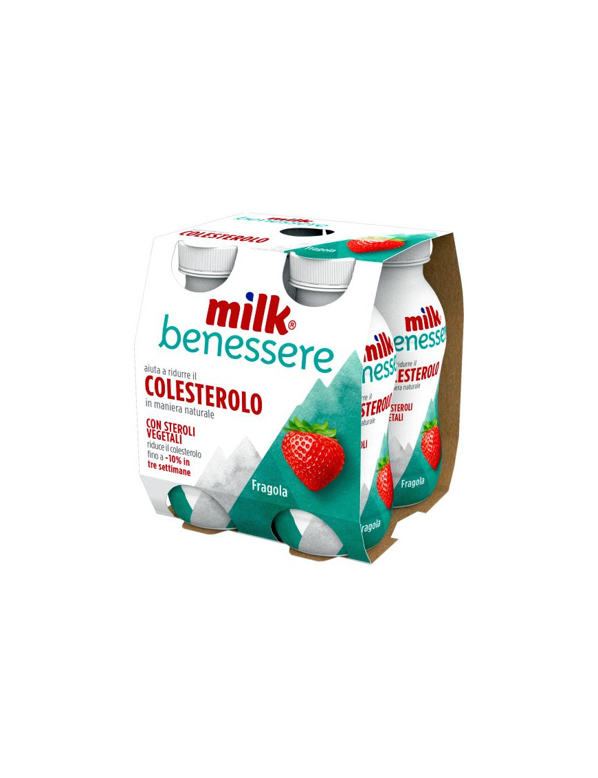 MILK RIDUZIONE COLESTEROLO G.100X4 FRAGOLA