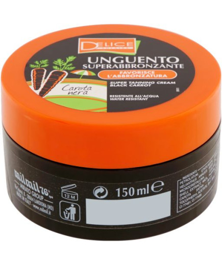 DELICE UNGUENTO SUPERABBRONZANTE CAROTA NERA VASO ML.150