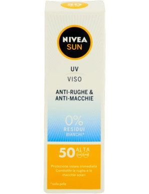NIVEA SUN CREMA VISO SOLARE ANTI RUGHE&amp ANTIMACCHIE FP50+ML50