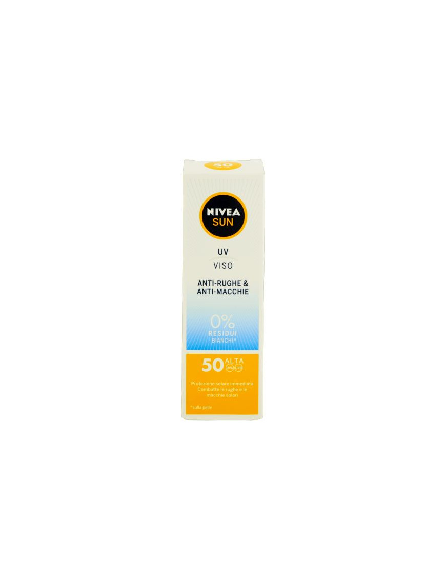 NIVEA SUN CREMA VISO SOLARE ANTI RUGHE&amp ANTIMACCHIE FP50+ML50
