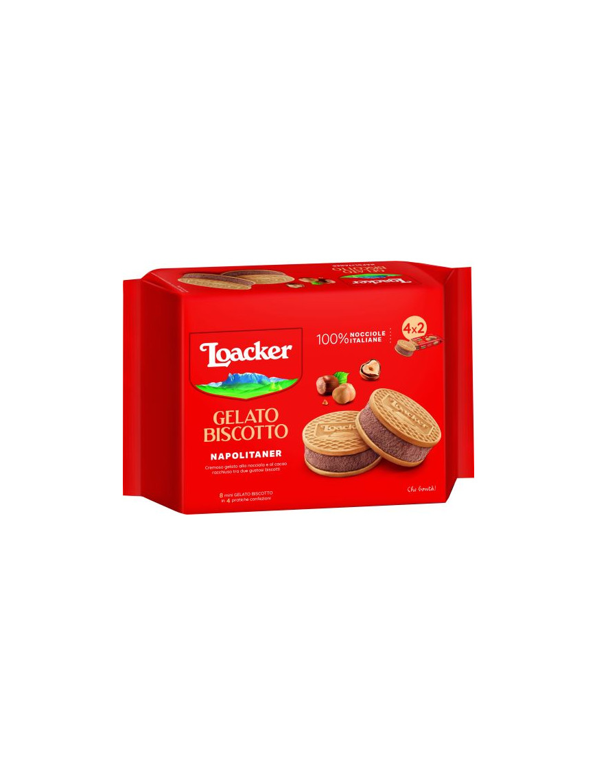 LOACKER BISCOTTO GELATO NAPOLITANER 4X2 G.264