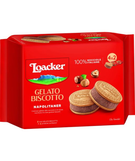 LOACKER BISCOTTO GELATO NAPOLITANER 4X2 G.264