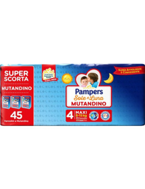PAMPERS SOLE E LUNA TRIO MAXI X45 15-30 KG MUTANDINO