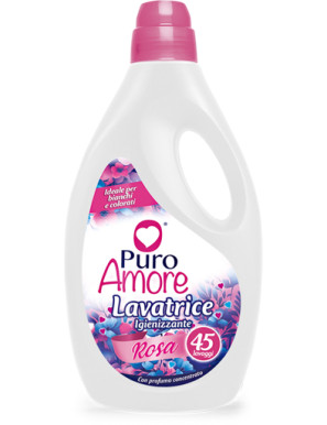 PURO AMORE DET.LAV.LIQ.45 LAVAGGI LT.2,025 IGIENIZZANTE ROSA