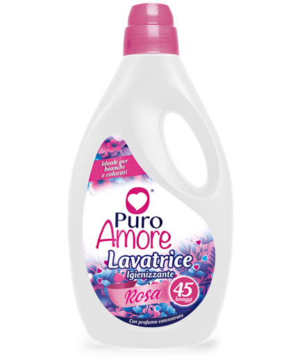 PURO AMORE DET.LAV.LIQ.45 LAVAGGI LT.2,025 IGIENIZZANTE ROSA