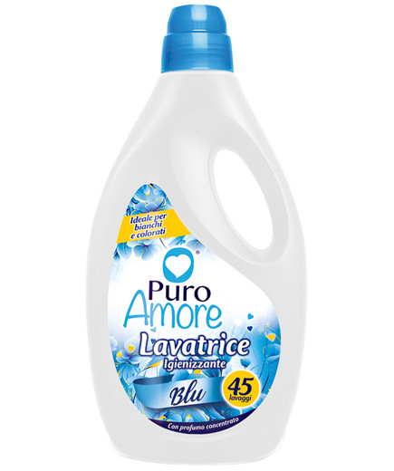 PURO AMORE DET.LAV.LIQ.45 LAVAGGI LT.2,025 IGIENIZZANTE BLU