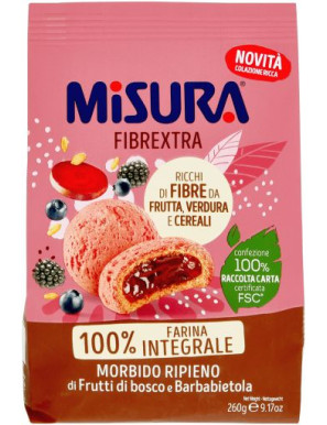 Misura Frollini Fibrextra Con Frutti Di Bosco E Barbabietola gr.260