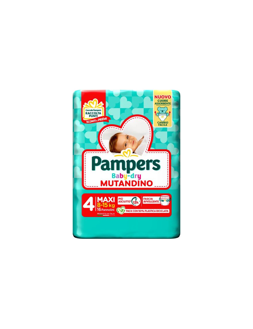 PAMPERS BABY DRY MUTANDINO MAXI SP TG.4 PZ.16