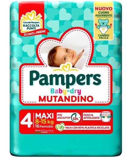 PAMPERS BABY DRY MUTANDINO MAXI SP TG.4 PZ.16