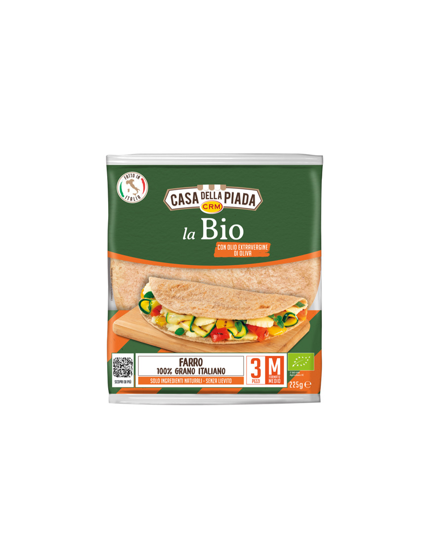 CASA DELLA PIADA PIADINA BIO AL FARRO G.225 (X3PZ.)