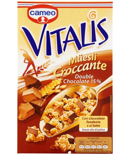 Cameo Vitalis Croccante Doppia Cioccolata gr.310