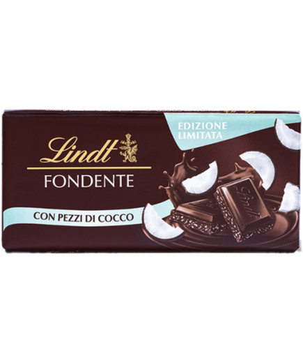 LINDT TAV.GB FONDENTE COCCO GR.100