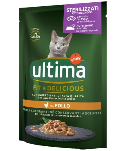 ULTIMA CAT WET STERILIZZATO POLLO GR.85