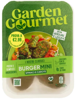 GARDEN GOURMET MINIBURGER SPINACI G.160