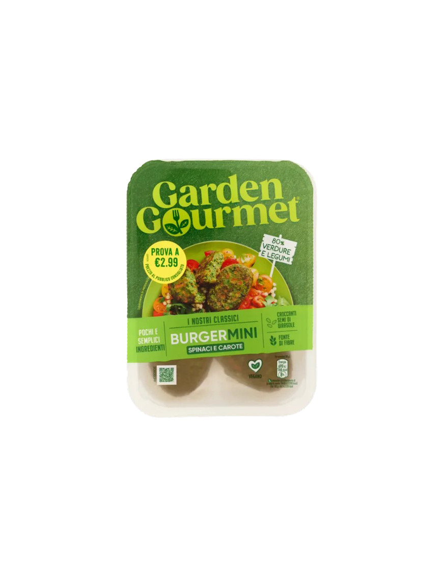 GARDEN GOURMET MINIBURGER SPINACI G.160