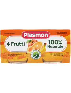 PLASMON OMO 4FRUTTI GR 2X80