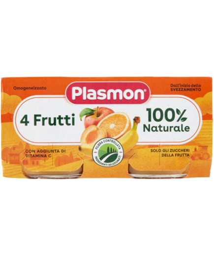 PLASMON OMO 4FRUTTI GR 2X80