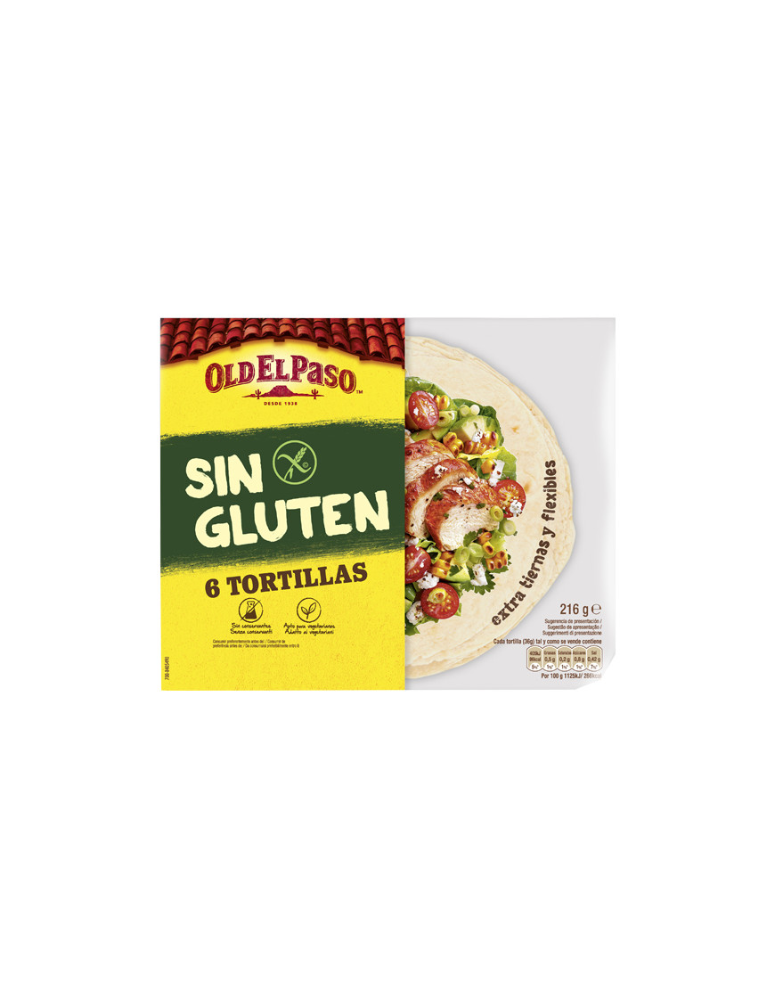 OLD EL PASO - TORTILLAS GR.216 GLUTEN FREE