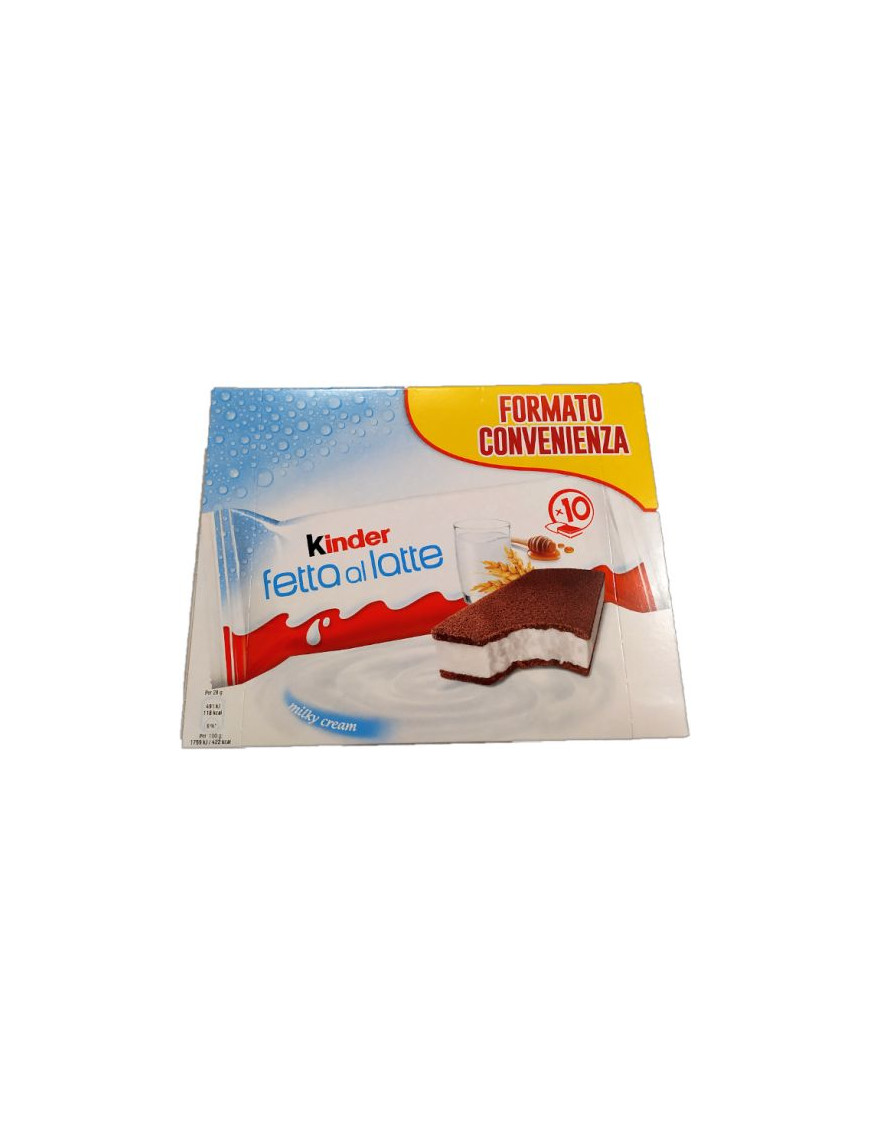 Ferrero Kinder Fetta Al LatteFormato Convenienza x10 gr.280